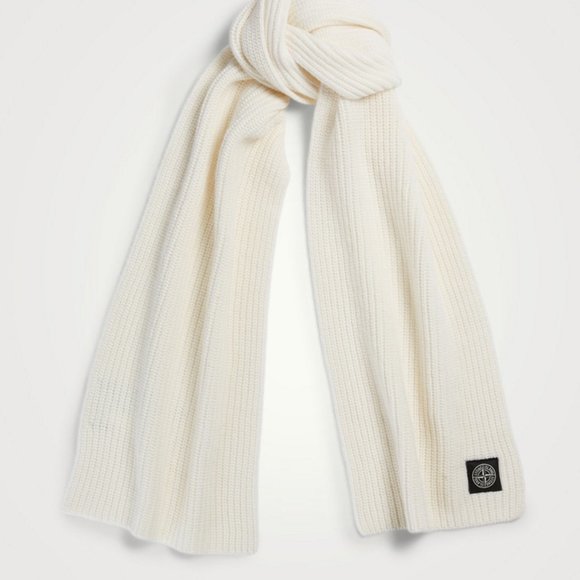 BRAND NEW WITH TAGS STONE ISLAND GEELONG WOOL SCARF - Picture 2 of 9